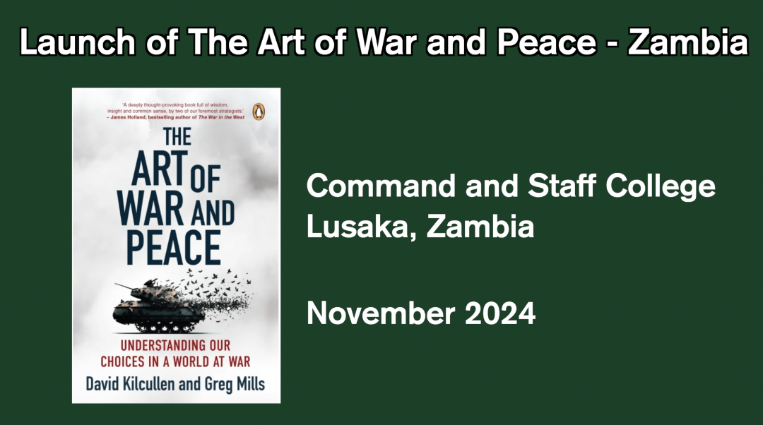 Zambian Launch of 'The Art of War and Peace' 