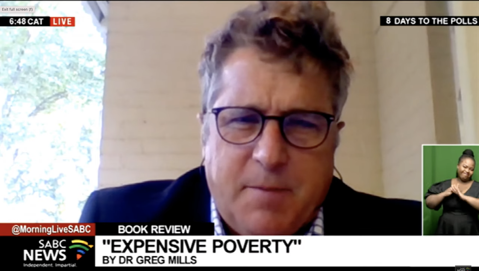 Book Review | "Expensive Poverty" by Dr Greg Mills on SABC News
