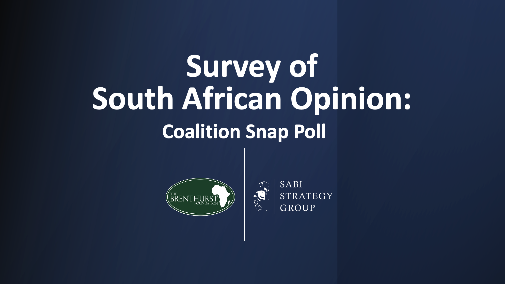 Survey of  South African Opinion: Coalition Snap Poll