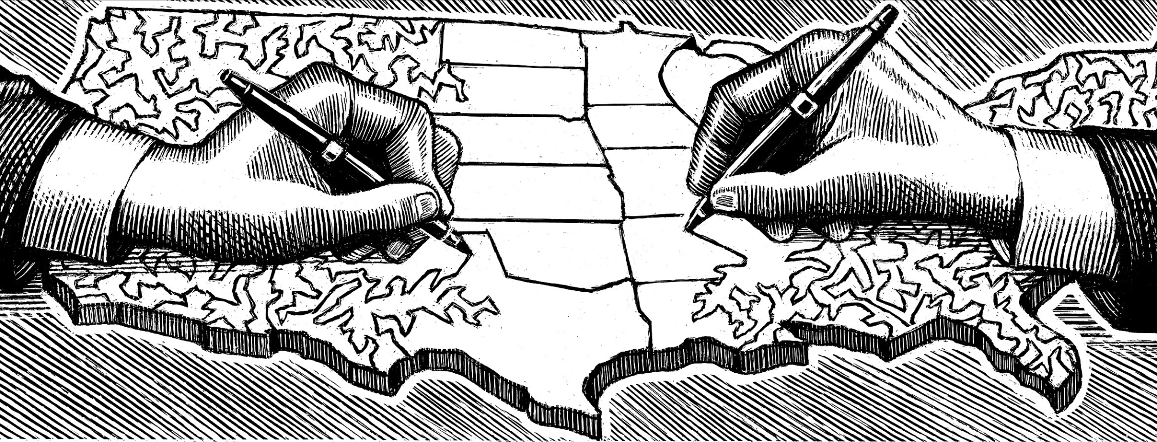 Gerrymandering illustration